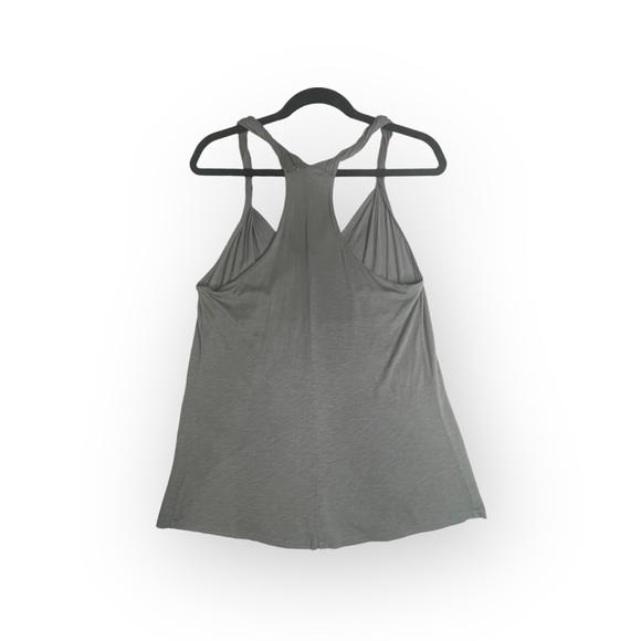 new AG Jeans Adriano Goldschmied 𖦹 Twisted Strap Trapeze Tank 𖦹 Gunmetal 𖦹 M - Picture 3 of 16